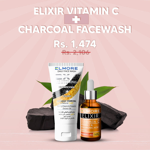 Elixir Vitamin C Serum + Charcoal Facewash