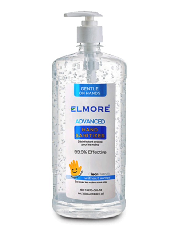 Elmore Advanced Hand Sanitizer Refreshing Gel - 1000ML