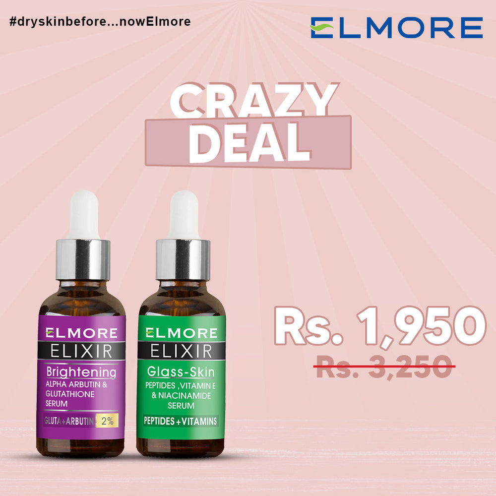 Crazy Deal: ELIXIR Brightening Serum + Peptides Serum – Beauty bundle by Elmore