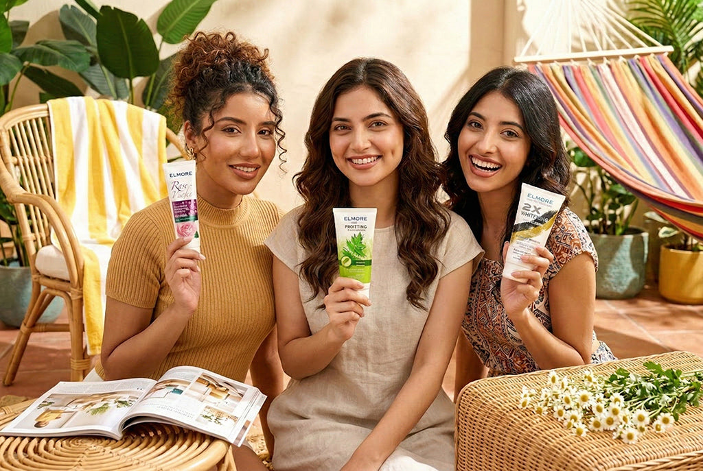 Women Holding Elmore Facewash Best Skincare Brand In Pakistan