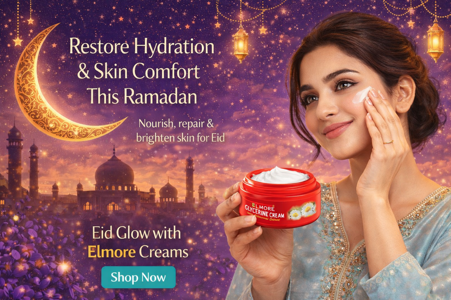 Elmore creams in a moisturizing Ramadan skincare routine