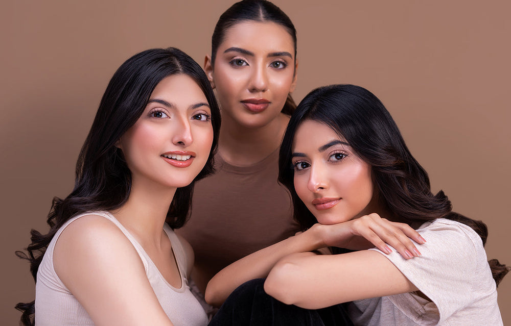 Elmore skincare range including serum and lotion for healthy glowing skin