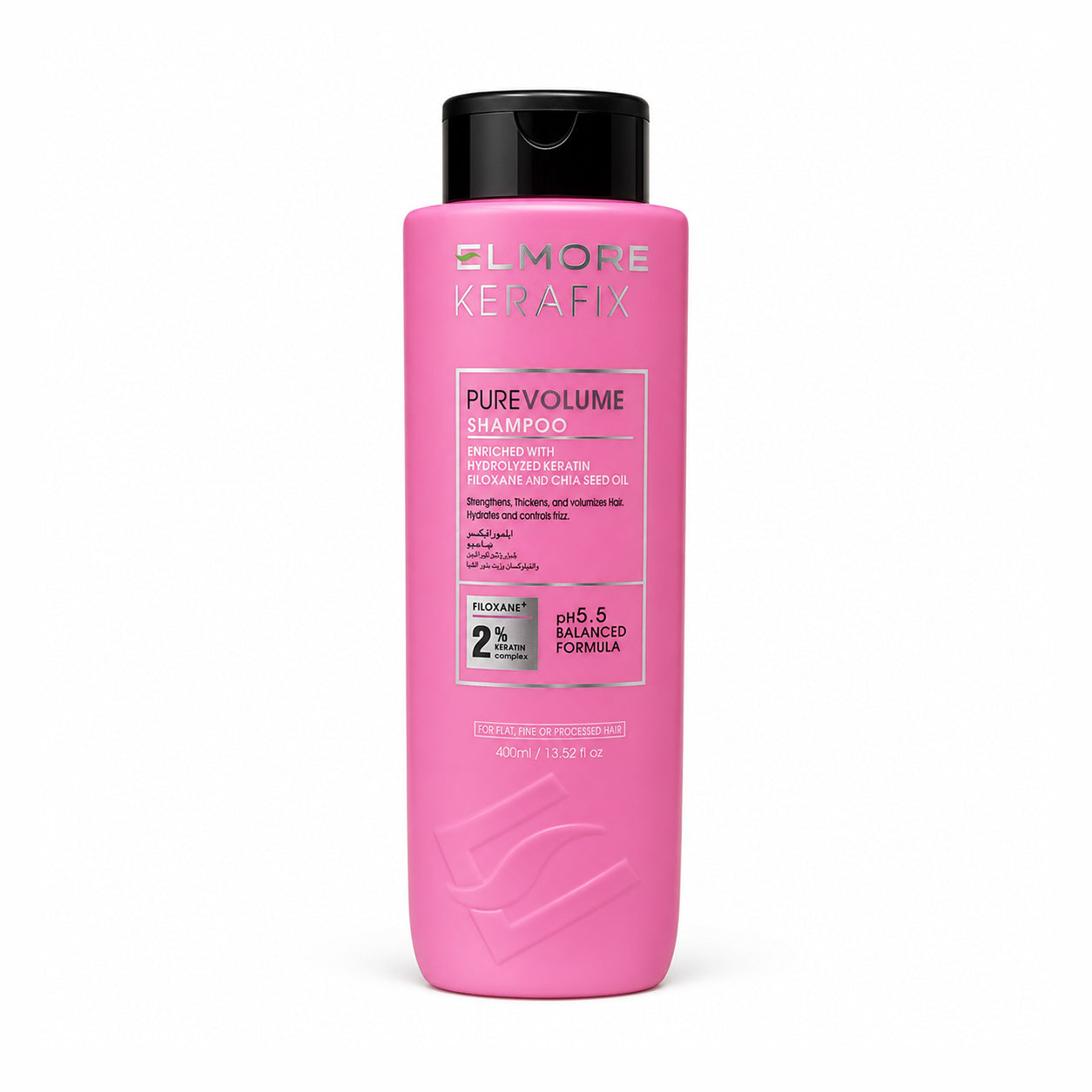 Elmore Kerafix Pure Volume Shampoo 400ml for flat, fine and processed hair