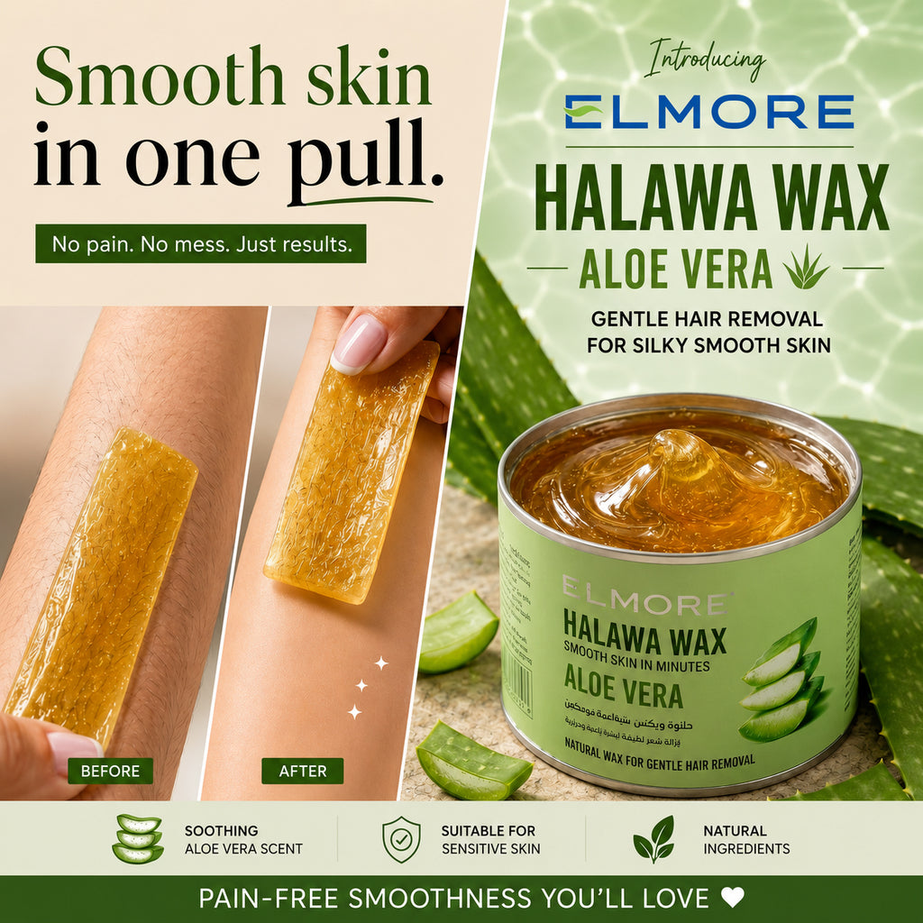 Elmore Halawa Wax Aloe Vera 225gm product view 3