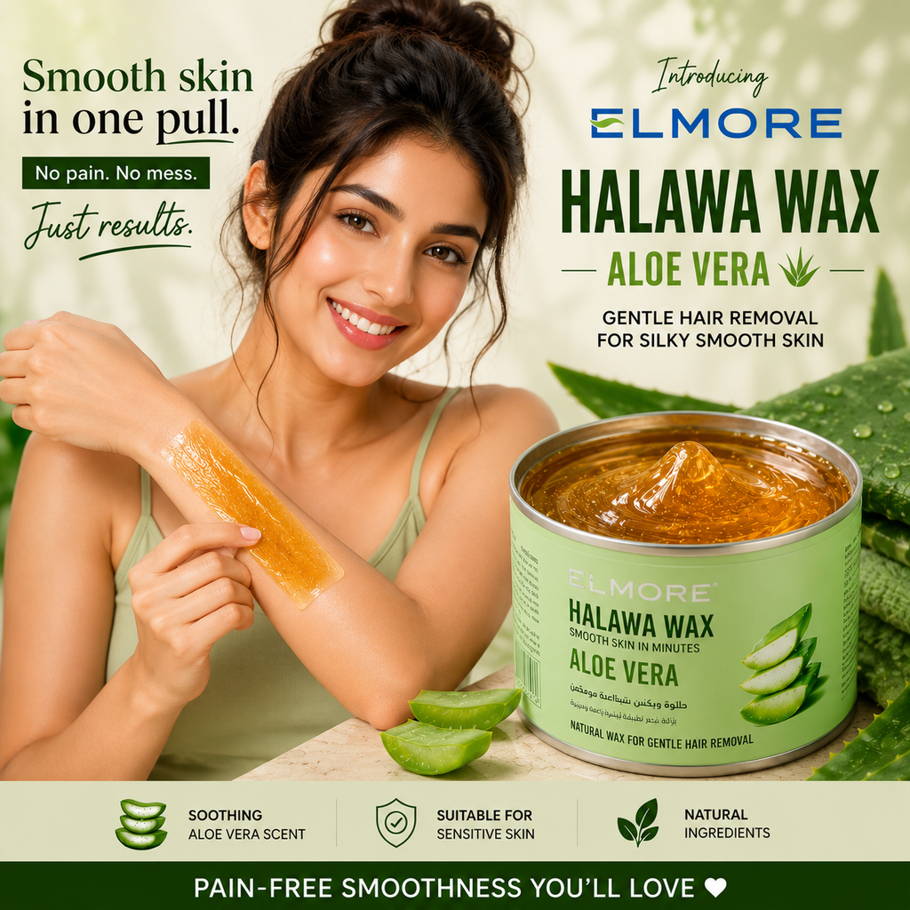 Elmore Halawa Wax Aloe Vera 225gm product view 2