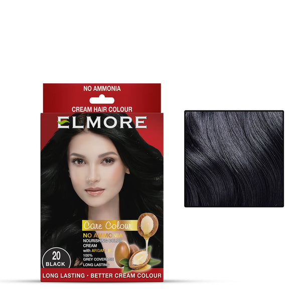 Elmore Cream Hair Color 20 Black