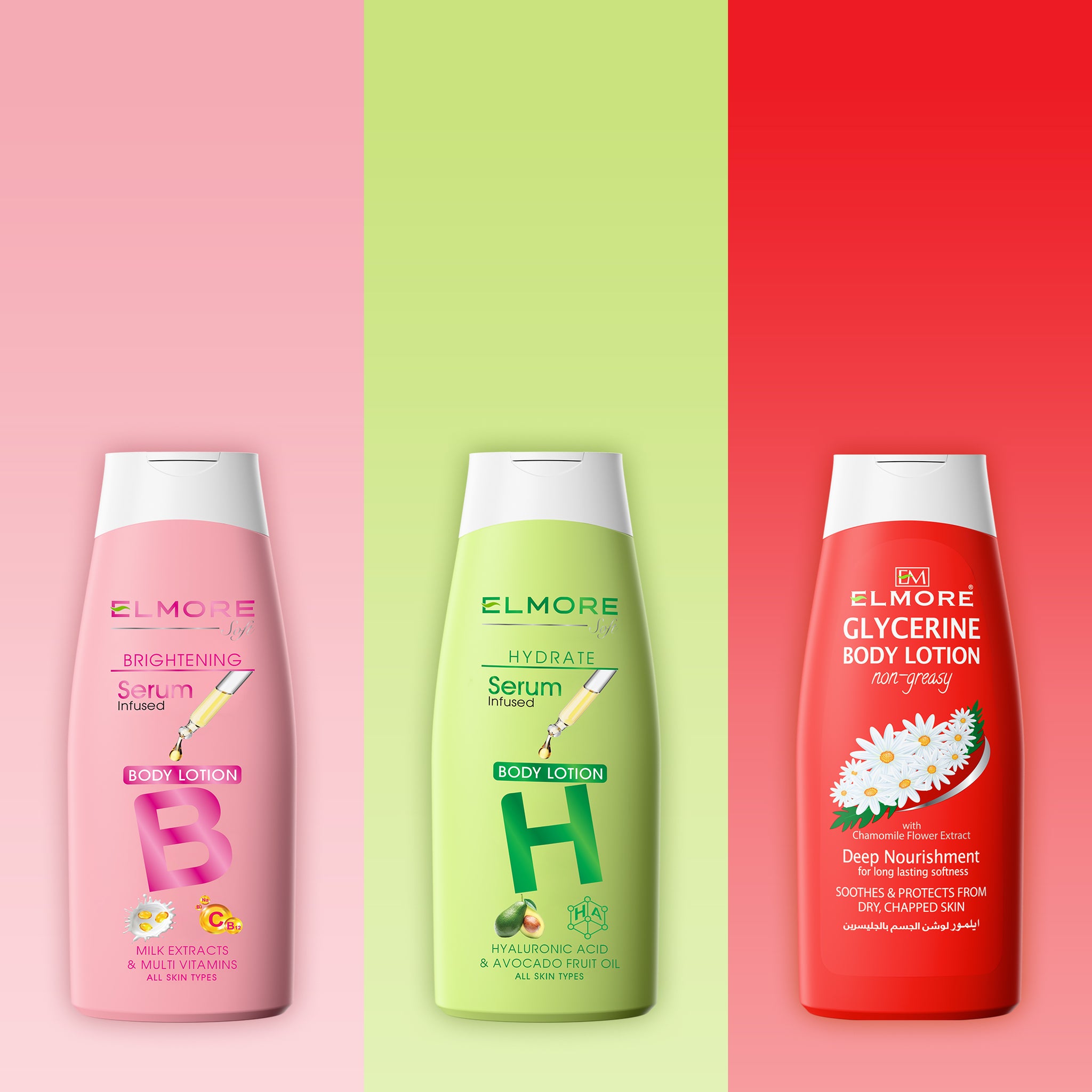 Body Lotion Trio – Brighten • Hydrate • Nourish | Pack of 3