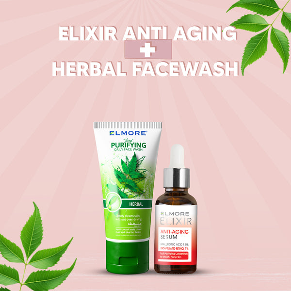 Elixir Anti Aging + Herbal Facewash