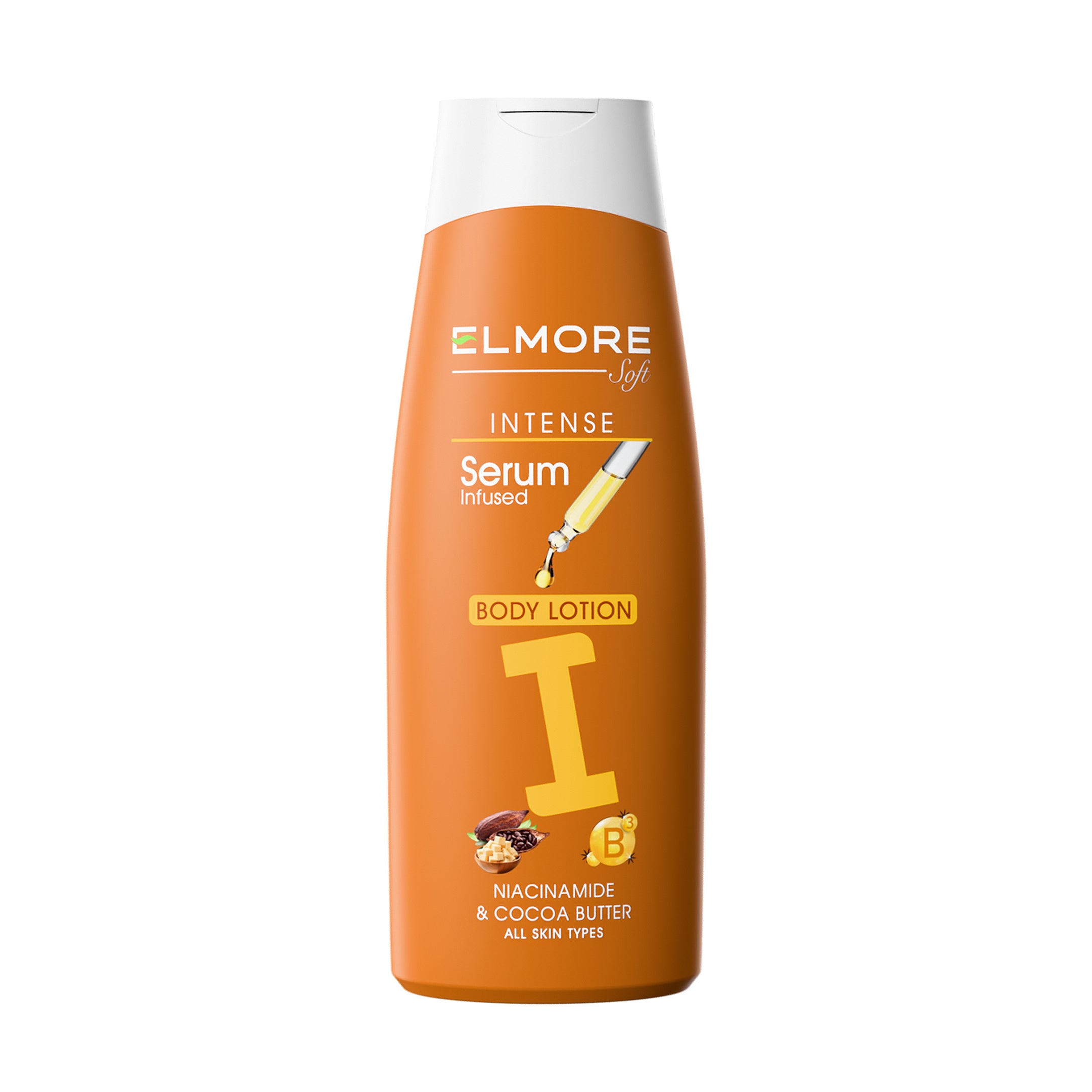 Elmore Intense Serum Niacinamide Cocoa Butter Body Lotion 250 ml Best Skincare Brand In Pakistan