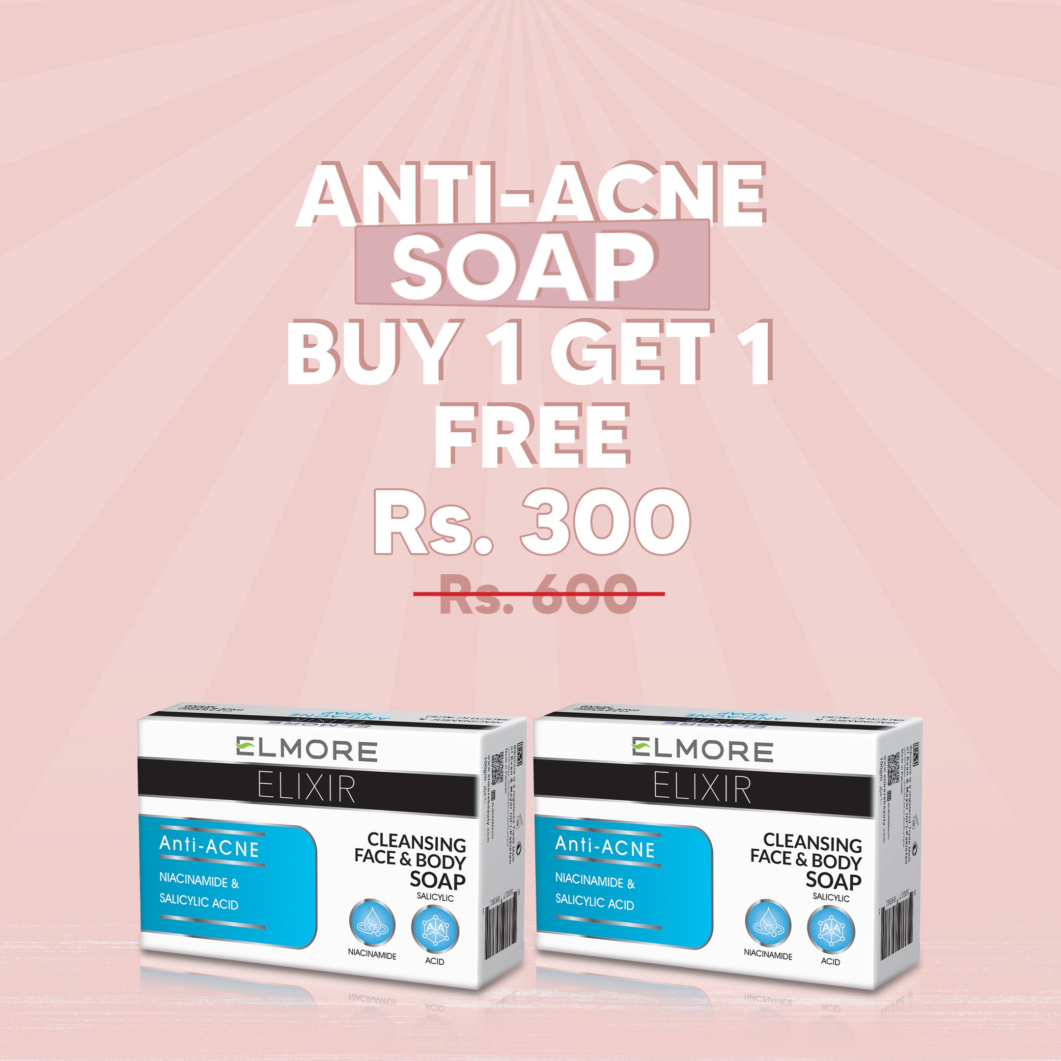 Anti Acne Soap Elmore Buy1 Get 1 Deal