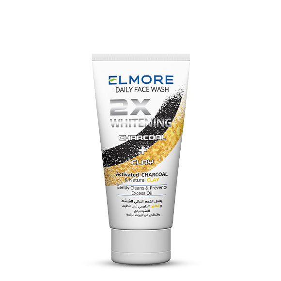 Elmore Charcoal + Clay 2X Whitening Daily Face Wash