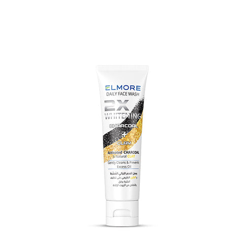 Elmore Charcoal + Clay 2X Whitening Daily Face Wash