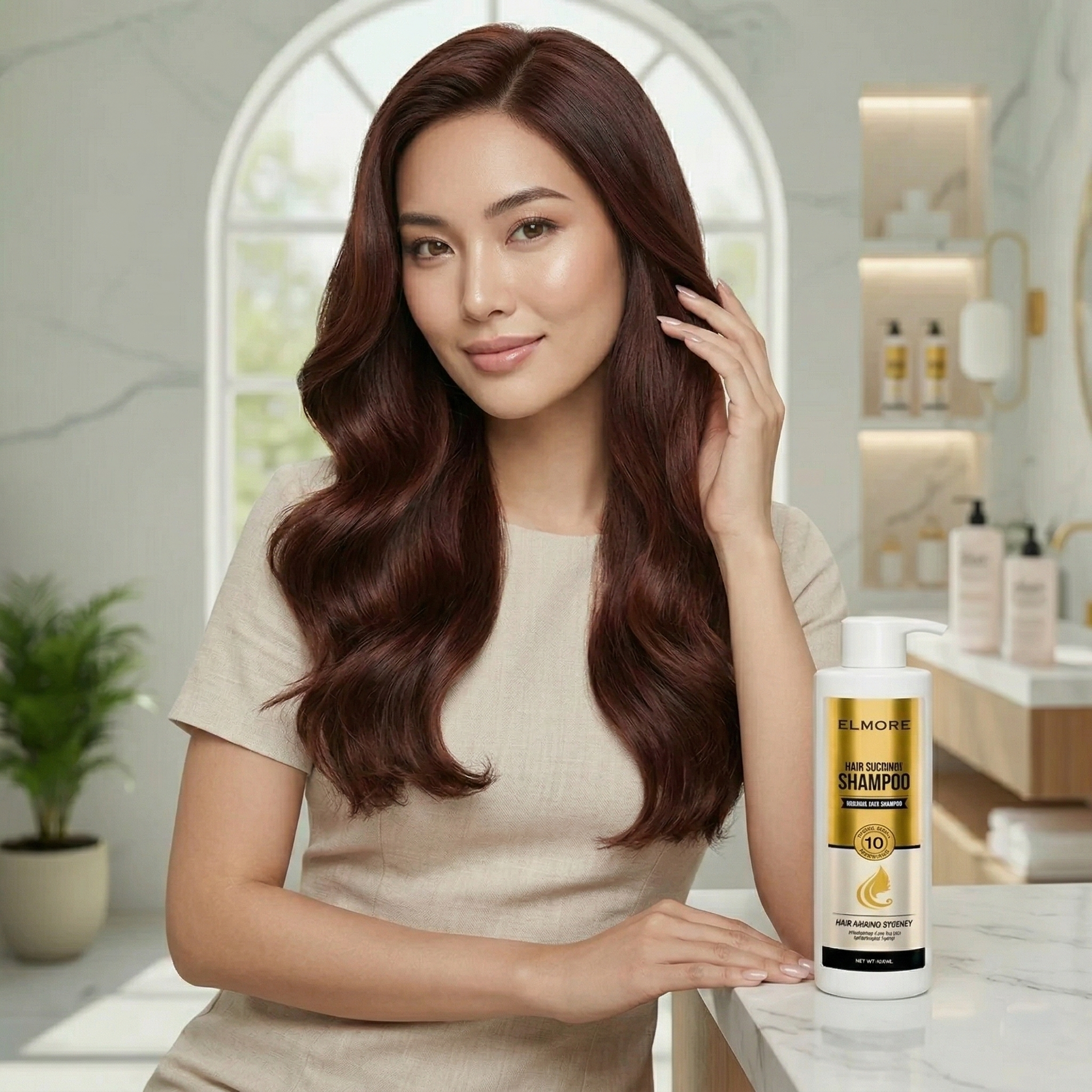 Elmore Hair Color Shampoo for easy grey coverage