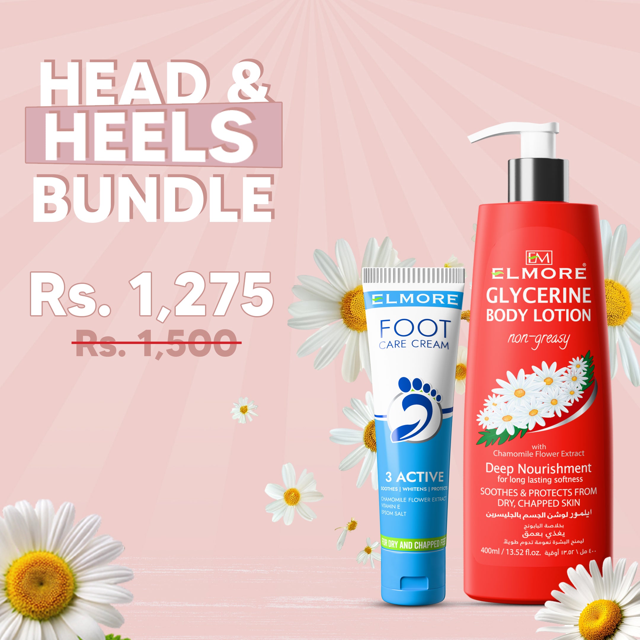 Elmore Head And Heels Bundle Top Skincare Beauty No1 Best Brand Pakistan