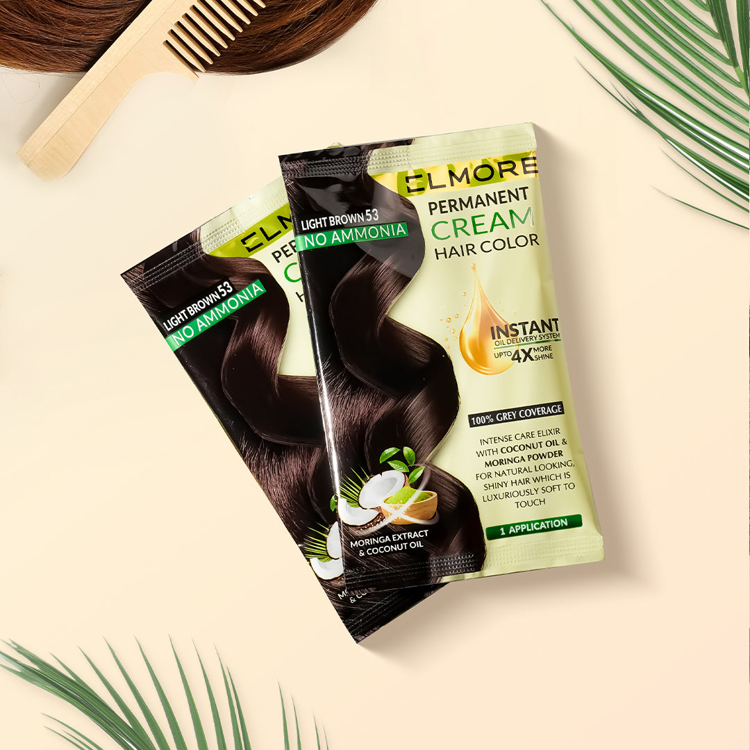 Elmore Advanced Cream Hair Color 53 Light Brown – Hair color by Elmore – product view 3