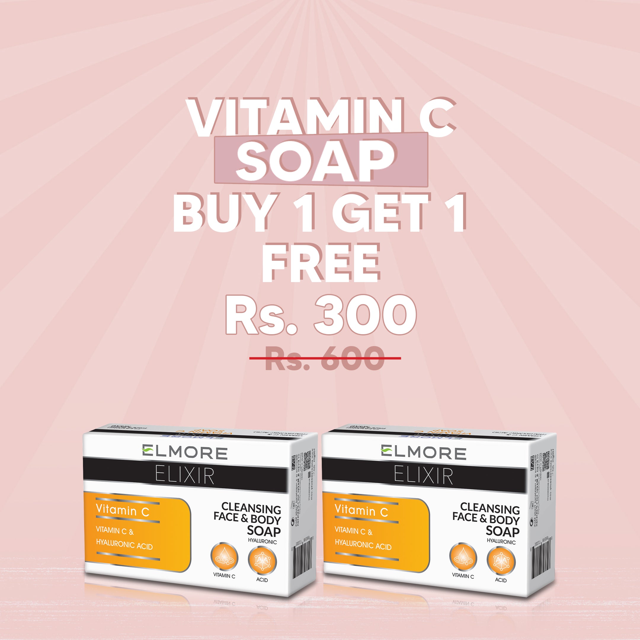 Elmore Vitamin C Soap Buy One Get Free