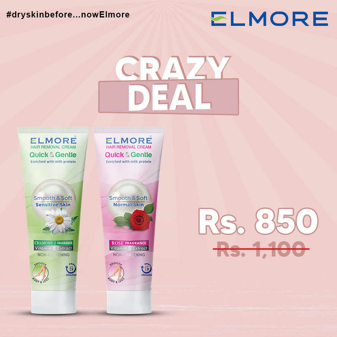 Crazy Deal: Elmore Hair Removal Cream Duo Pack