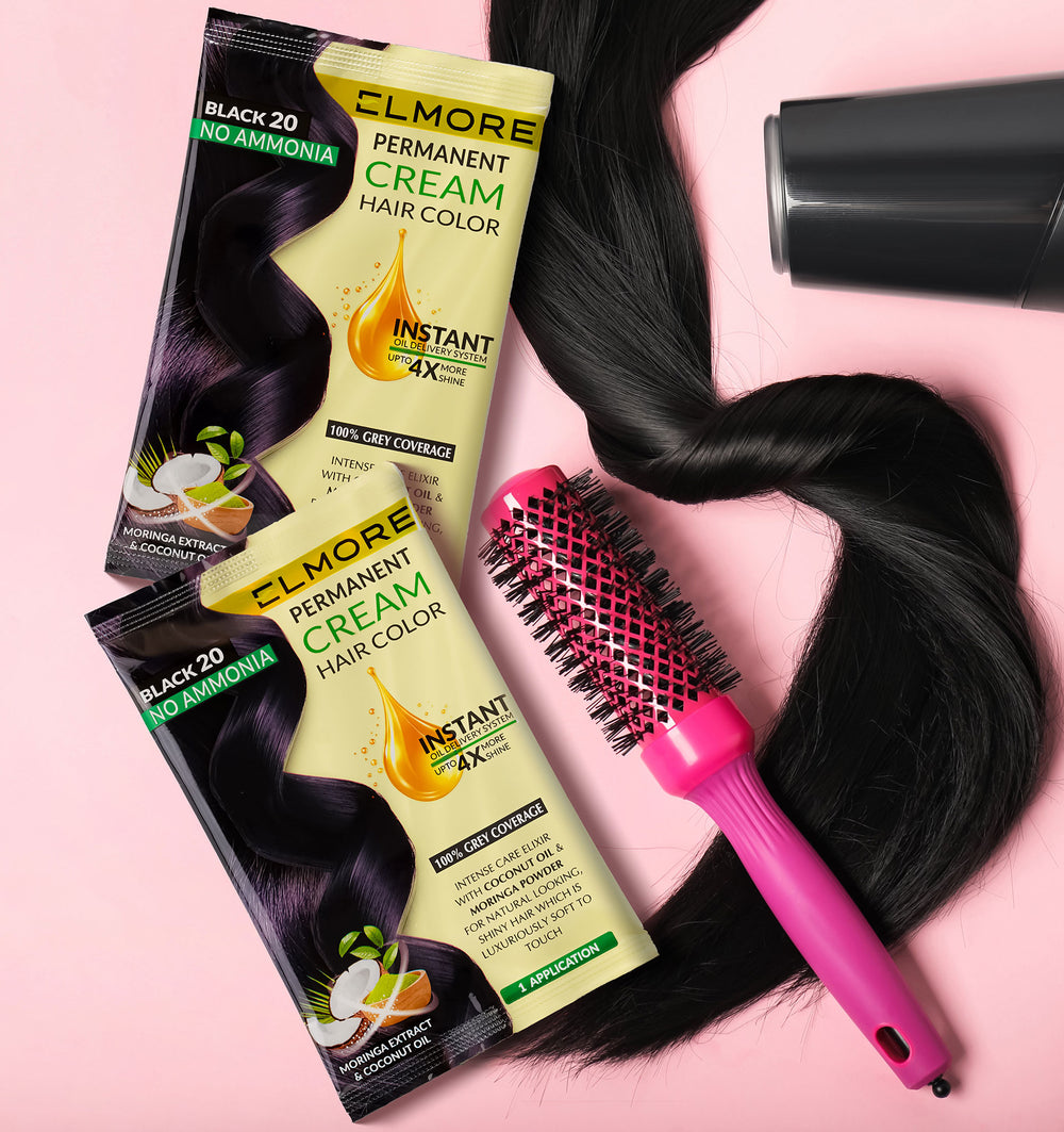 Elmore Advanced Cream Hair Color 20 Black – Hair color by Elmore – product view 3