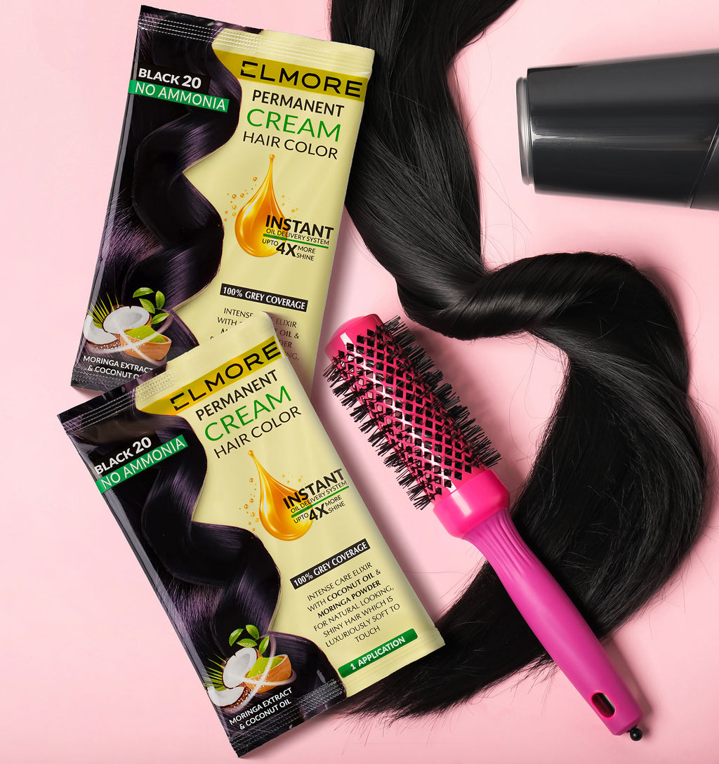 Elmore Advanced Cream Hair Color 20 Black – Hair color by Elmore – product view 3