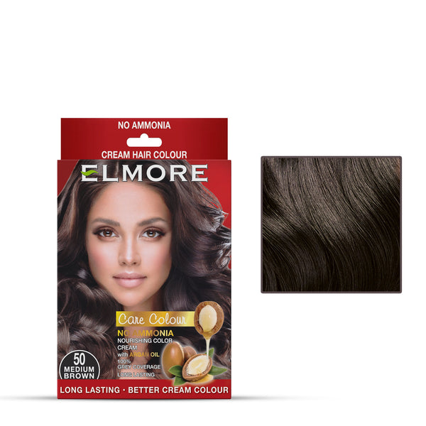 Elmore Cream Hair Color 50 Medium Brown