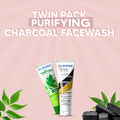 Elmore Twin Pack Purifying & Charcoal Face Wash – Beauty bundle by Elmore