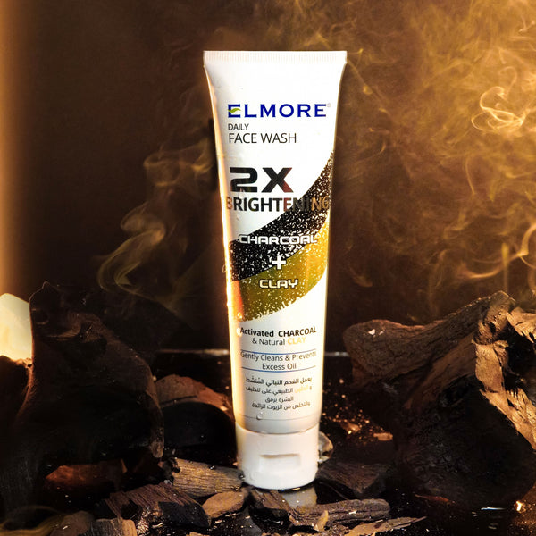 🎁 Elmore Charcoal + Clay 2X Whitening Daily Face Wash (100% off)