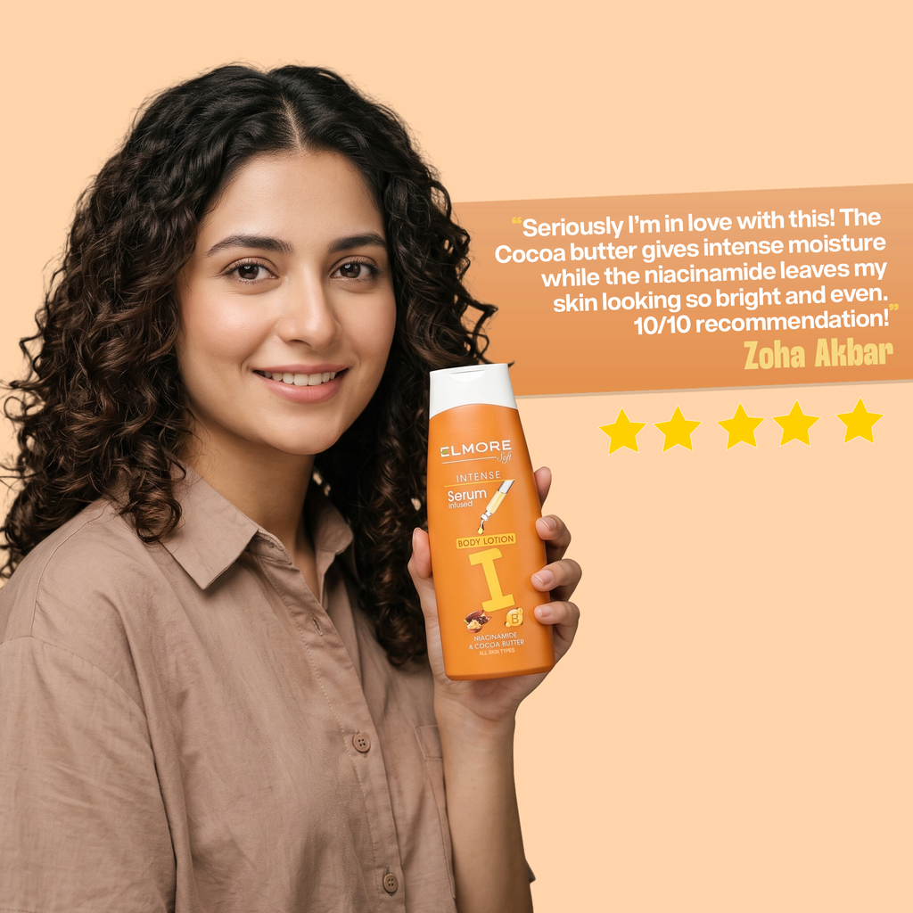 Elmore Cocoa Butter Skin Intense Body Lotion — Customer experience artwork