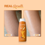 Elmore Cocoa Butter Skin Intense Body Lotion — Before and after artwork