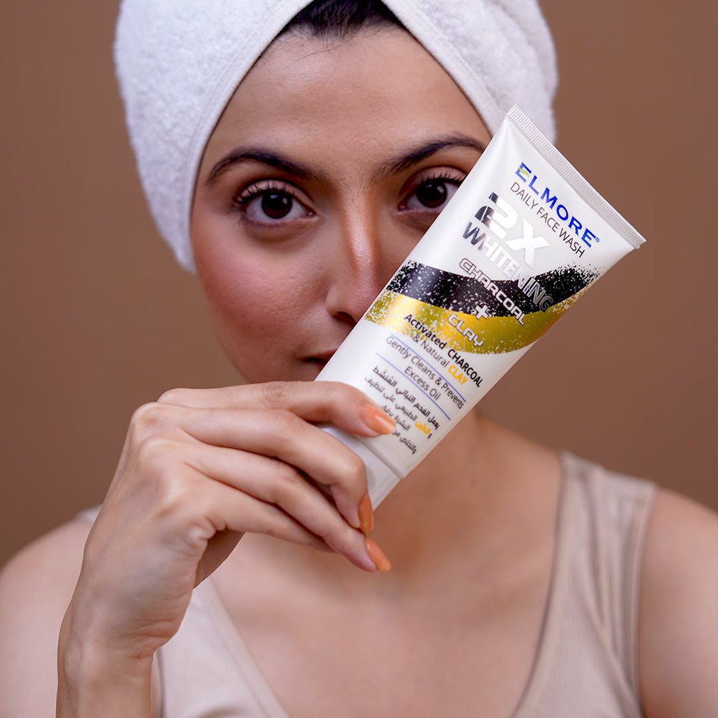 Elmore Charcoal + Clay 2X Whitening Daily Face Wash – Face wash by Elmore – product view 3
