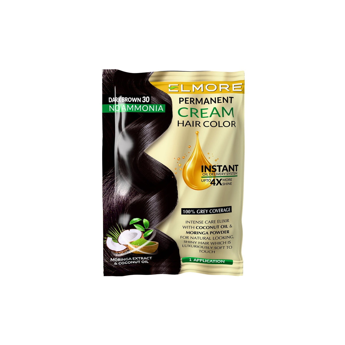 Top Hair Color in Pakistan – Elmore Dark Brown Cream Hair Dye for Long-Lasting Results