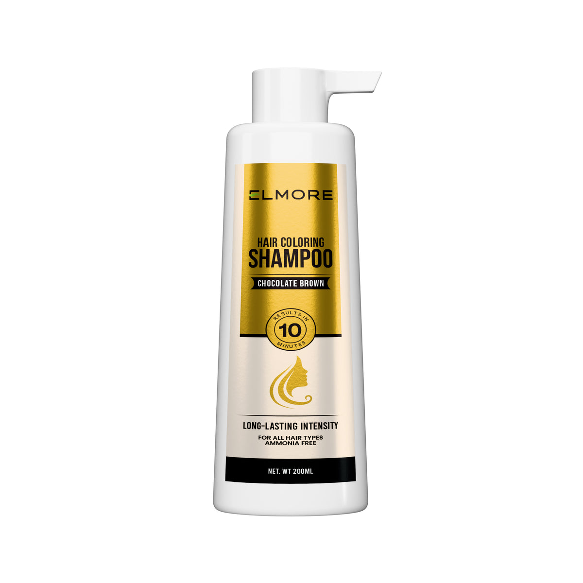 Elmore Hair Coloring Shampoo – Chocolate Brown – Hair coloring shampoo by Elmore – product view 3