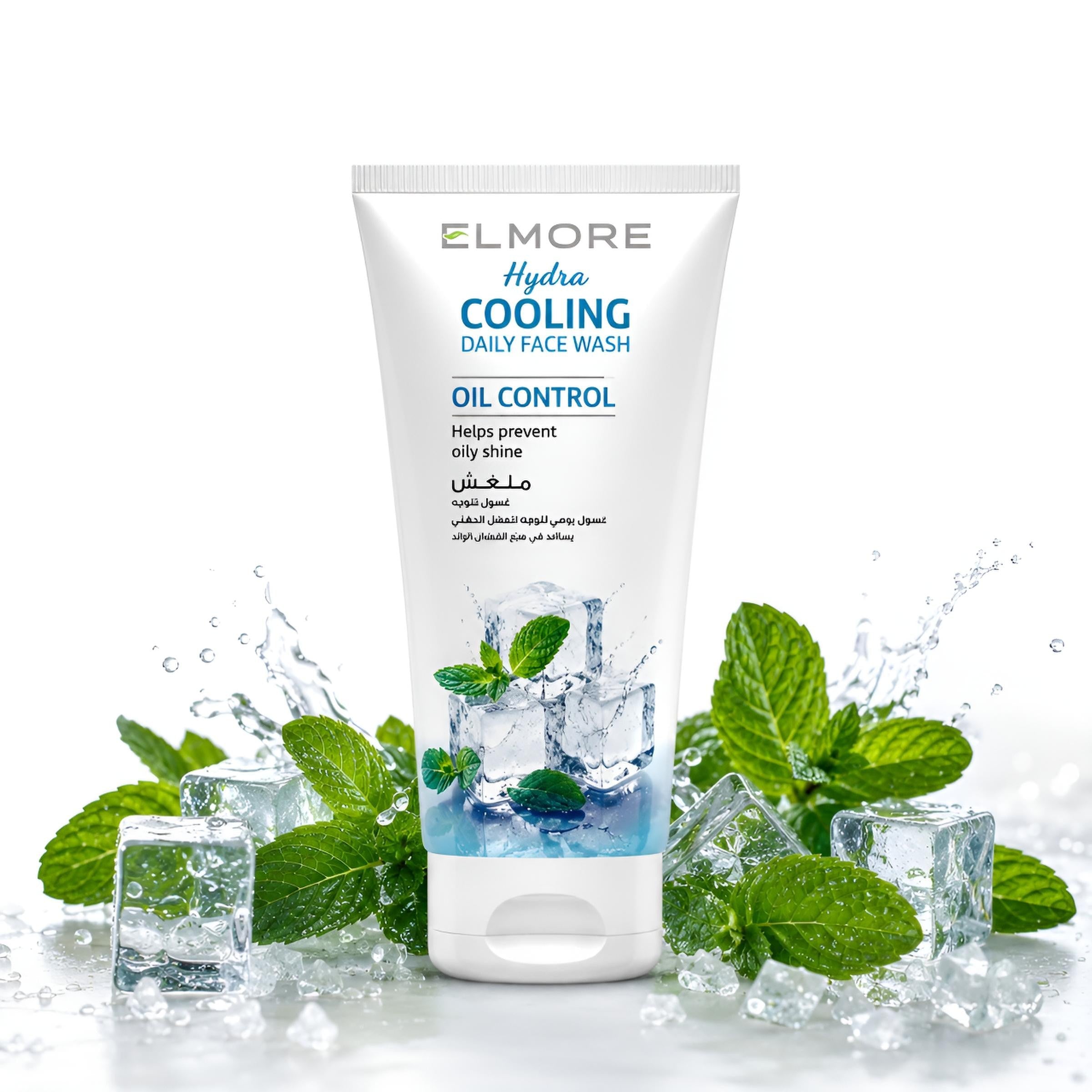Elmore Hydra Cooling Daily Face Wash 150ml with Menthol-inspired mint and ice